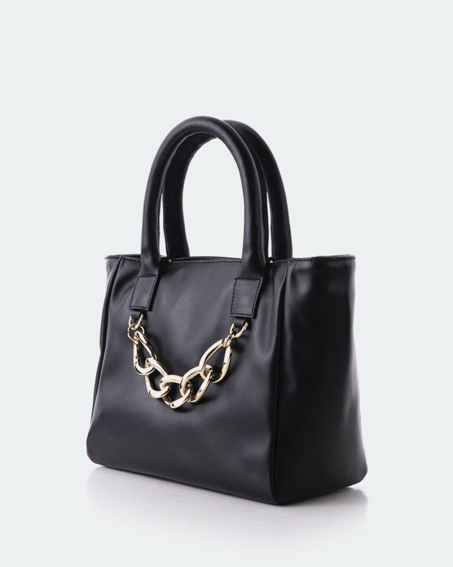 Bags L'Intervalle | L'Intervalle Women Mini Island Black Leather Black Leather/Cuir Noir