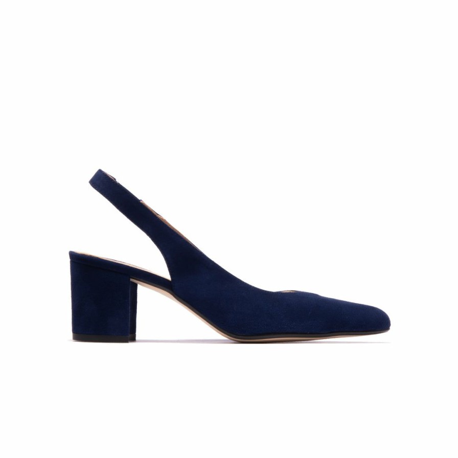 Women L'Intervalle | L'Intervalle Vereda Navy Suede