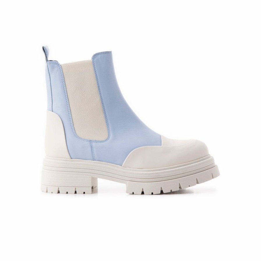 Women L'Intervalle | L'Intervalle Women Atlanta Baby Blue Leather