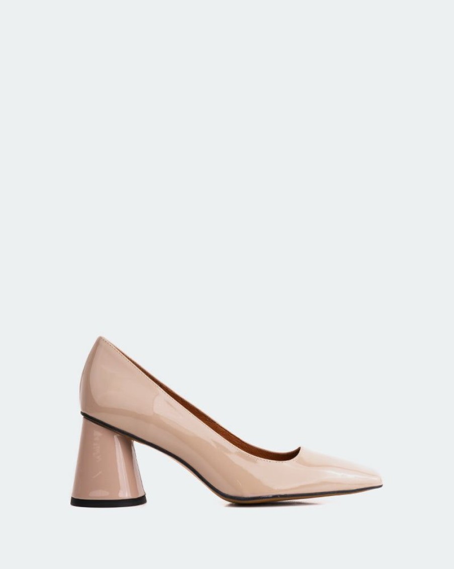 Women L'Intervalle | L'Intervalle Pumps Carey Nude Patent Nude Patent/Cuir Vernis Nu