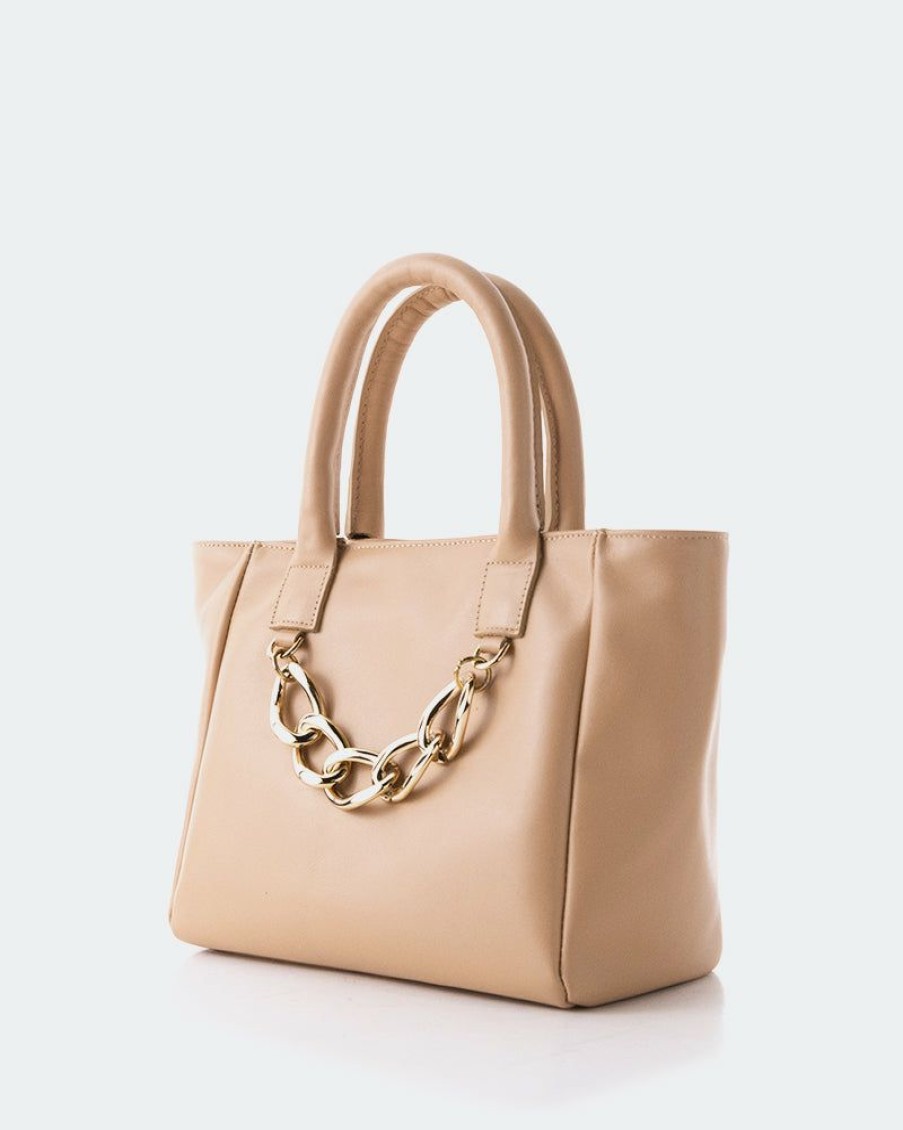 Bags L'Intervalle | L'Intervalle Mini Island Almond Leather Almond Leather/Cuir Amande