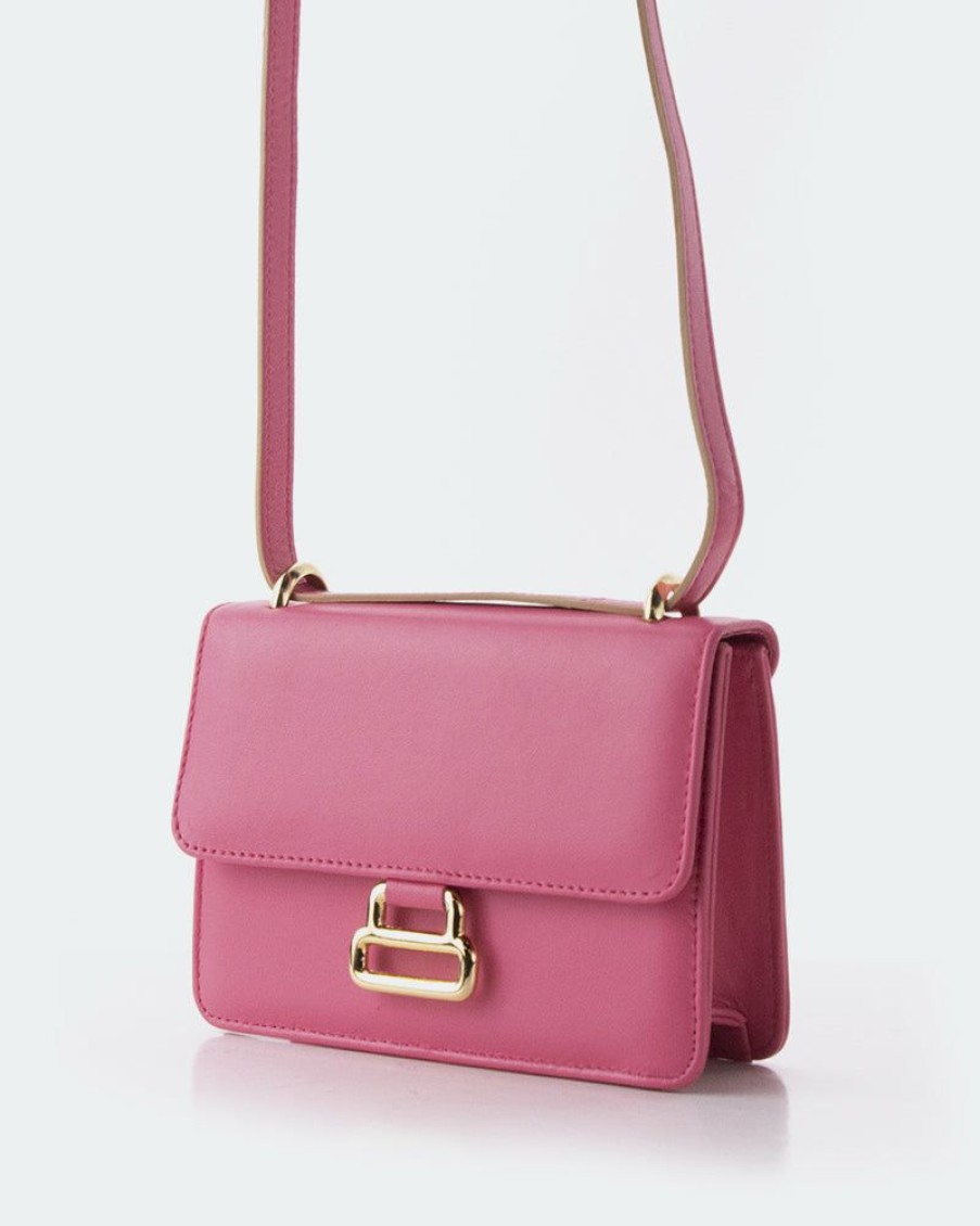 Bags L'Intervalle | L'Intervalle Breezy Pink Leather Women Pink Leather/Cuir Rose