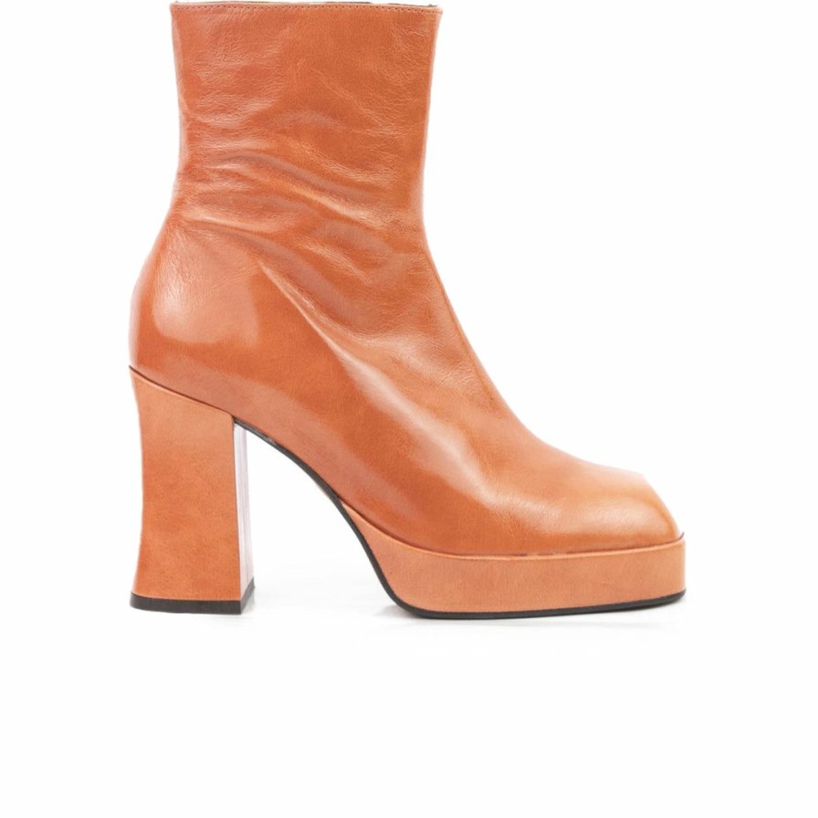 Women L'Intervalle | L'Intervalle Mayotte Burnt Orange Leather