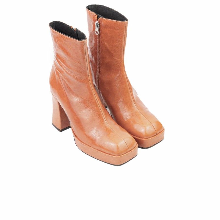 Women L'Intervalle | L'Intervalle Mayotte Burnt Orange Leather