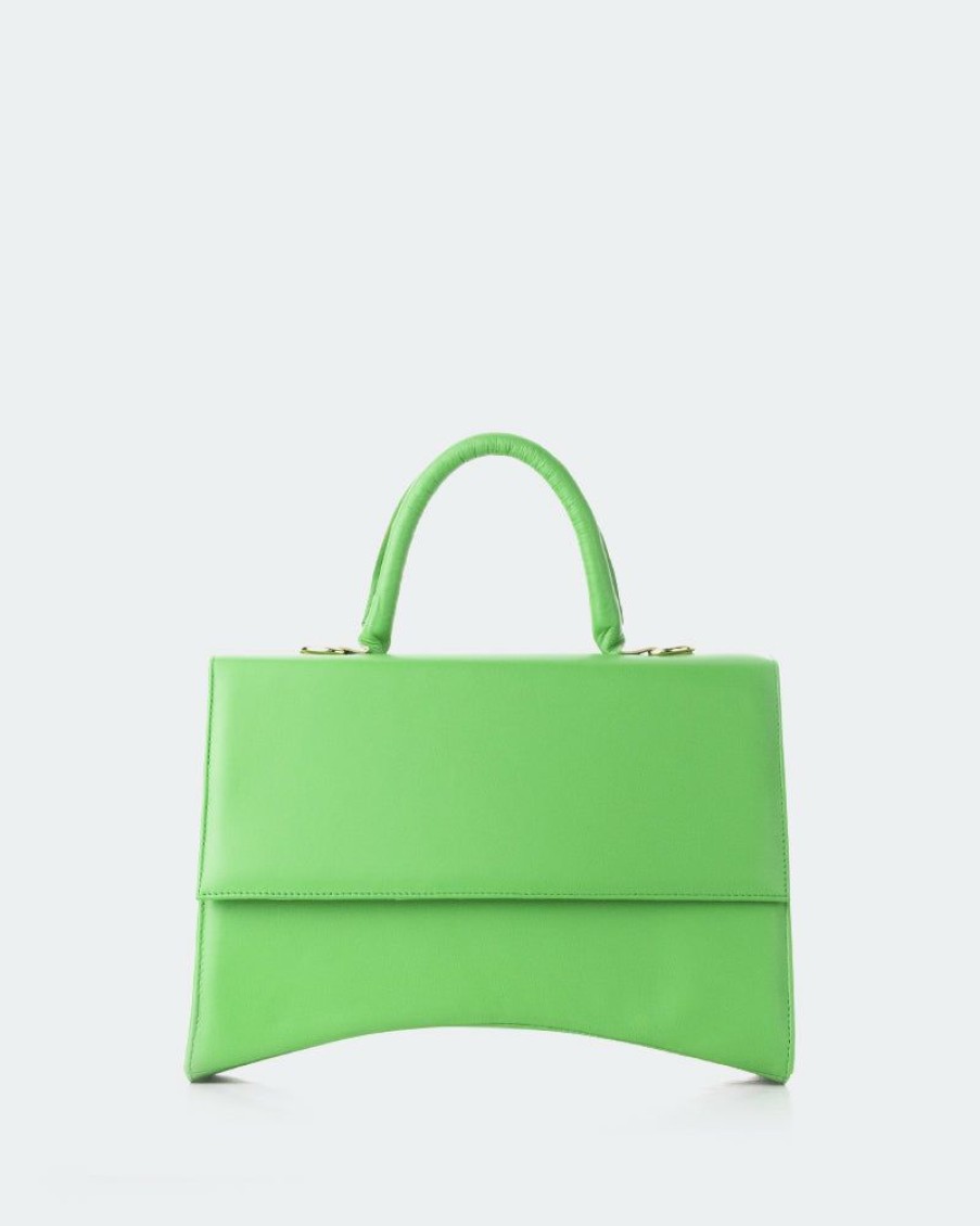 Bags L'Intervalle | L'Intervalle Women Yacht Green Leather Green Leather/Cuir Vert