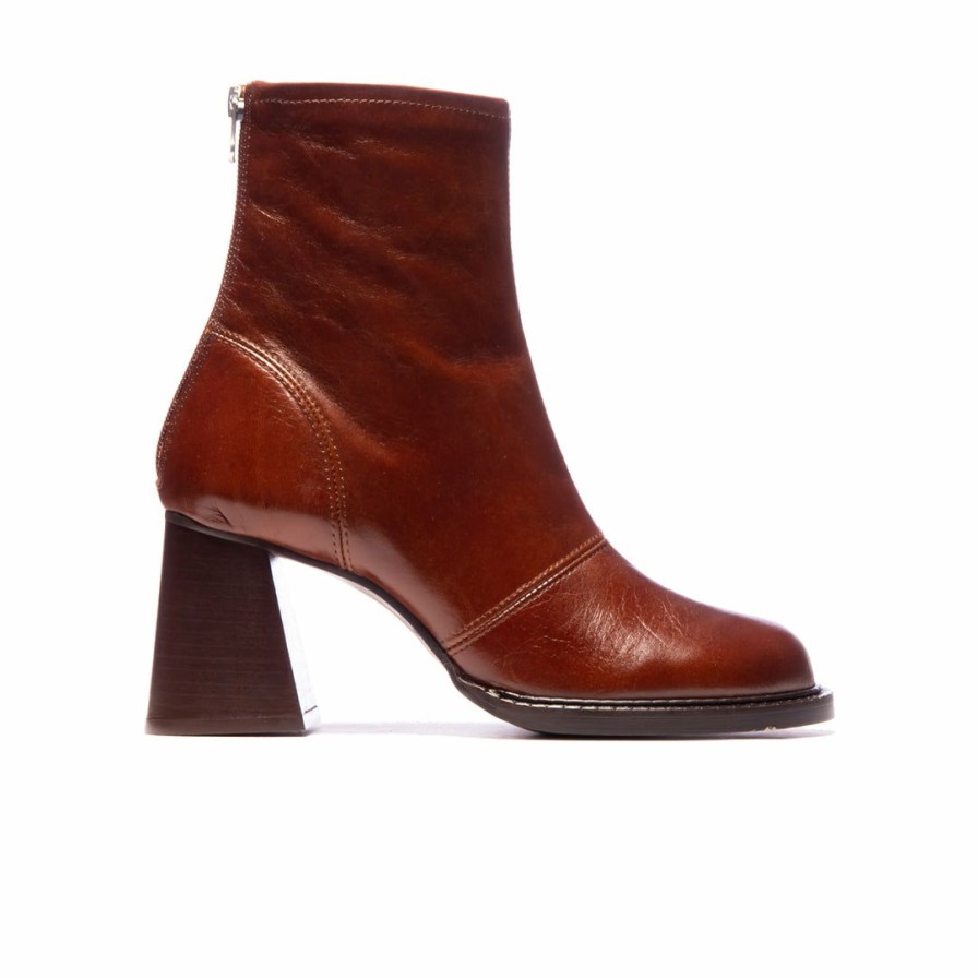 Women L'Intervalle | L'Intervalle Strasbourg Women Chestnut Leather