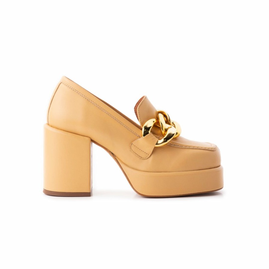 Women L'Intervalle | L'Intervalle Riga Camel Leather Camel Leather/Cuir Chameau