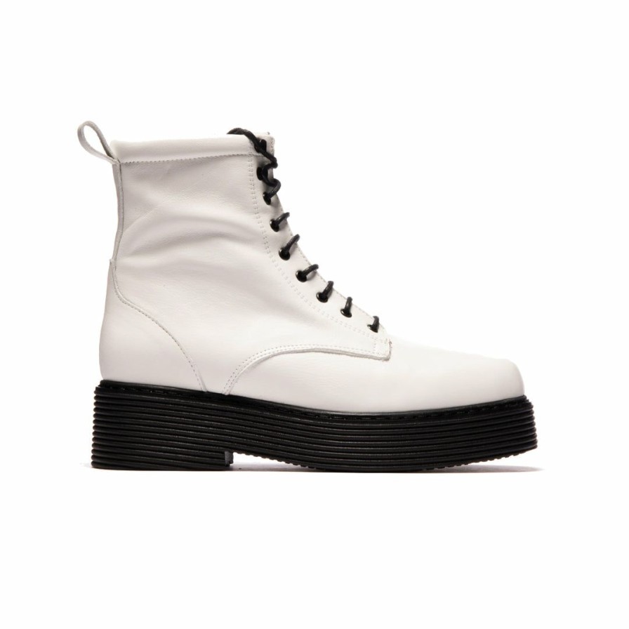 Women L'Intervalle | L'Intervalle Haggs White Leather