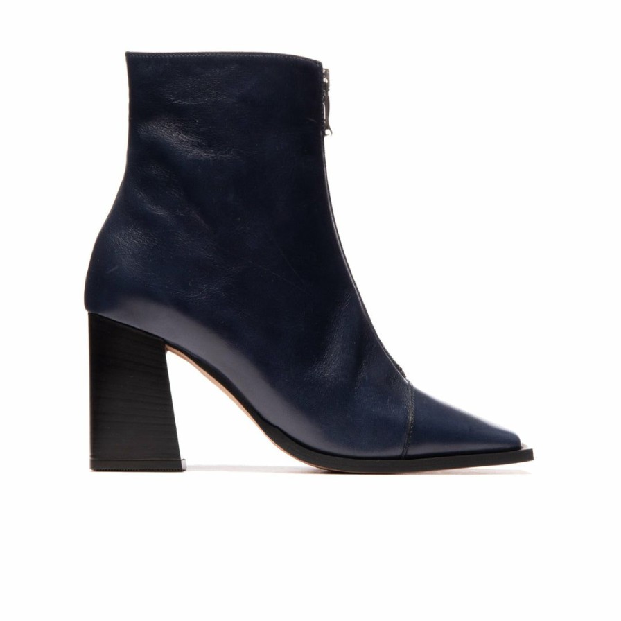 Women L'Intervalle | L'Intervalle Women Bergamo Navy Leather