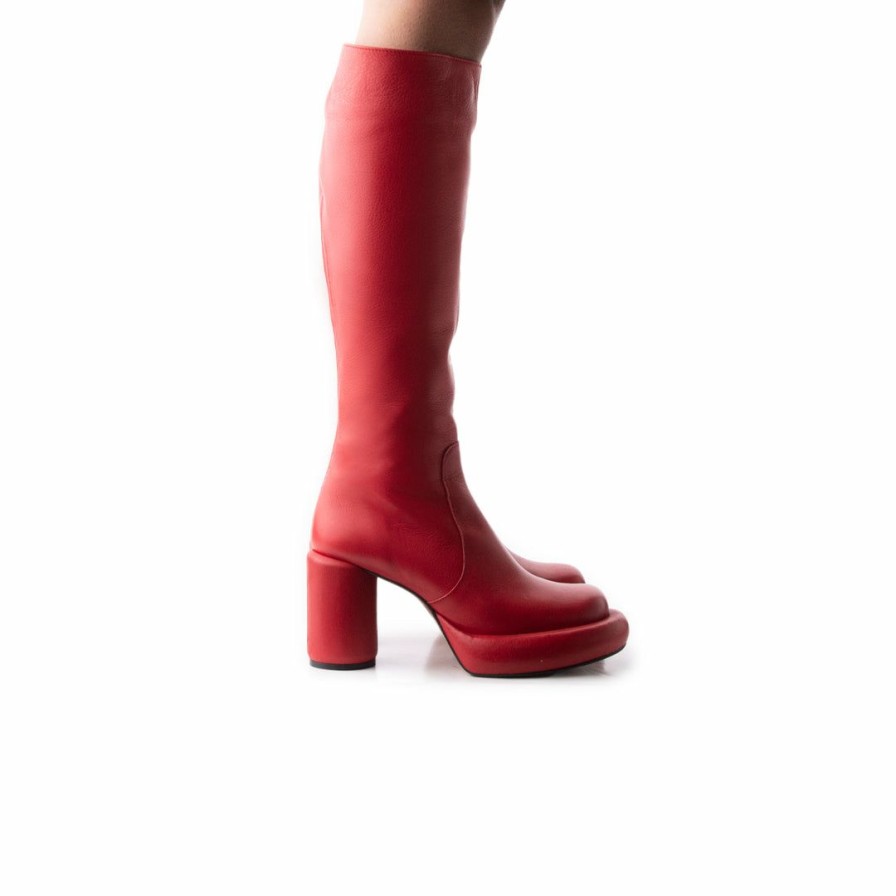 Women L'Intervalle | L'Intervalle Women Maverik Red Leather