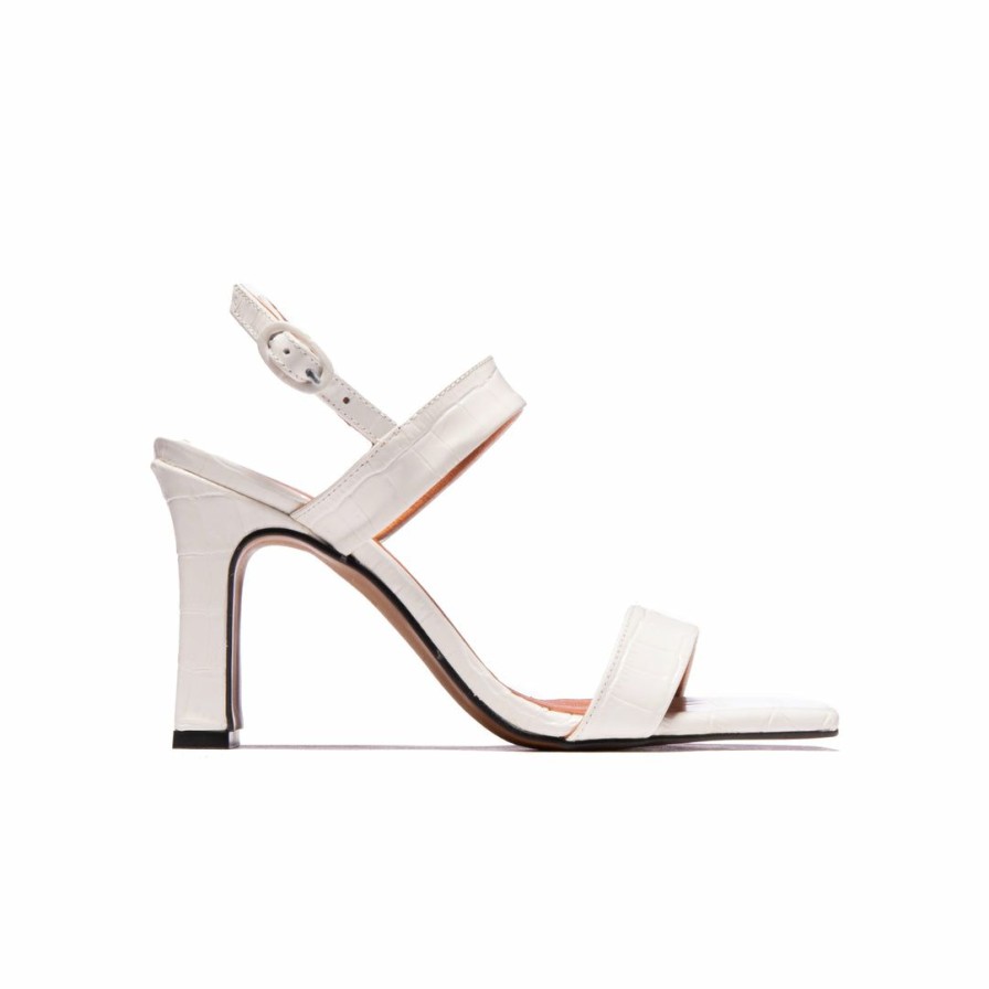 Women L'Intervalle | L'Intervalle Arish White Croco Women