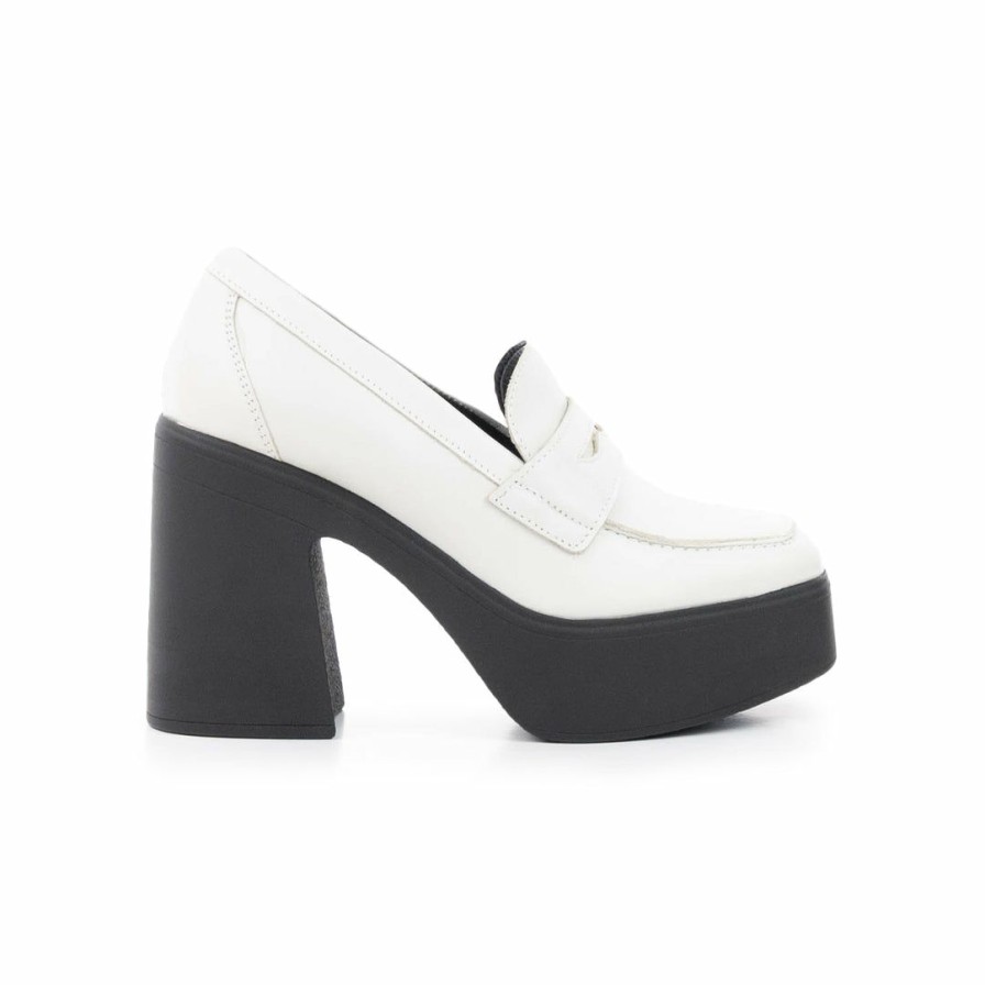 Women L'Intervalle | L'Intervalle Women Scopello Off White Leather