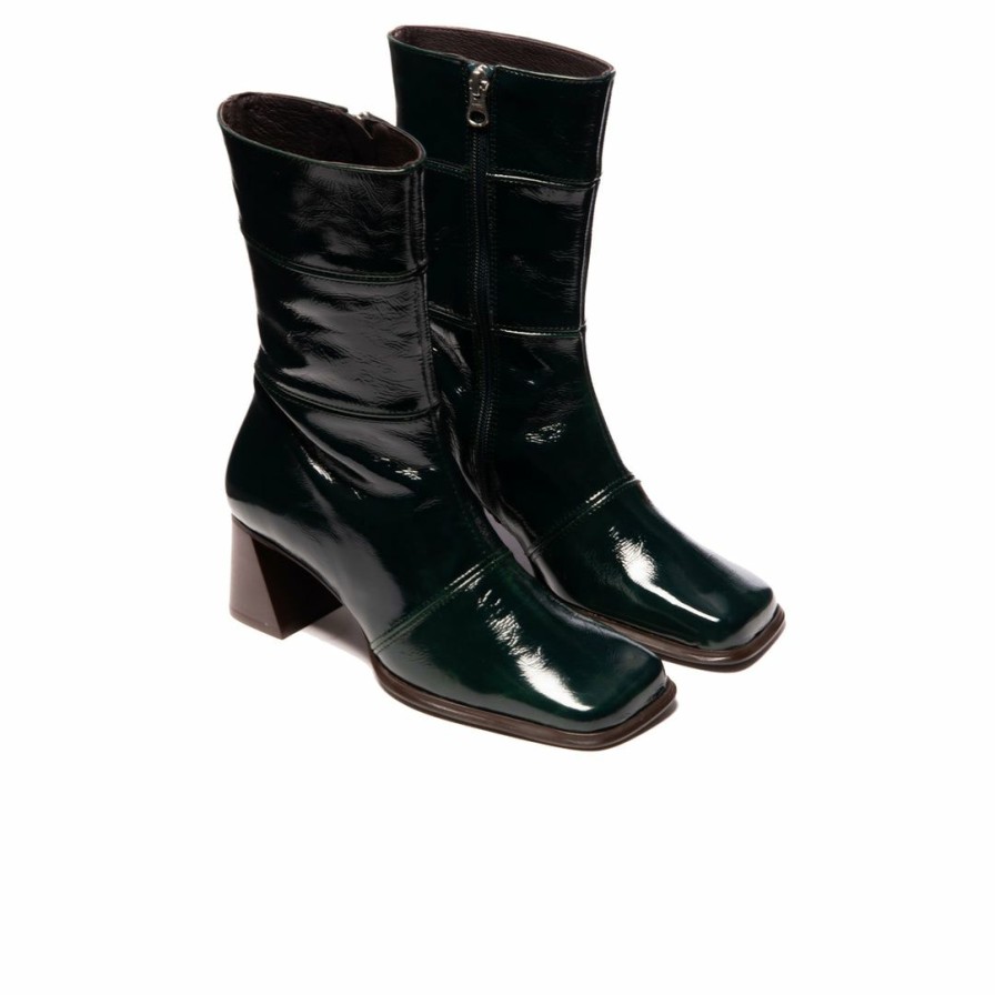 Women L'Intervalle | L'Intervalle Women Canberra Green Leather