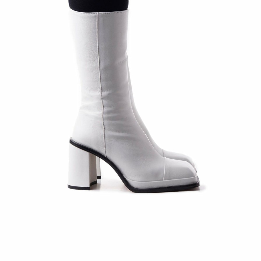 Women L'Intervalle | L'Intervalle Women Andover White Leather