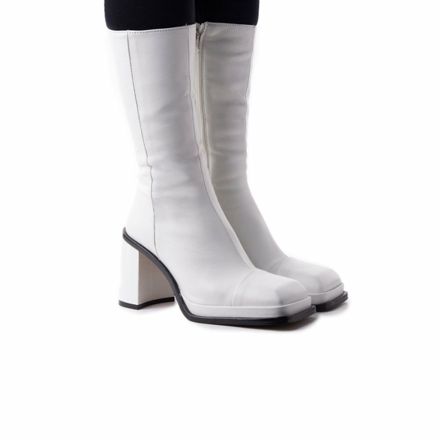 Women L'Intervalle | L'Intervalle Women Andover White Leather