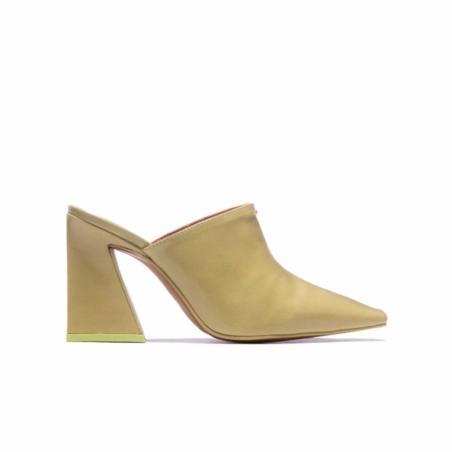 Women L'Intervalle | L'Intervalle Tiffany Light Green Leather