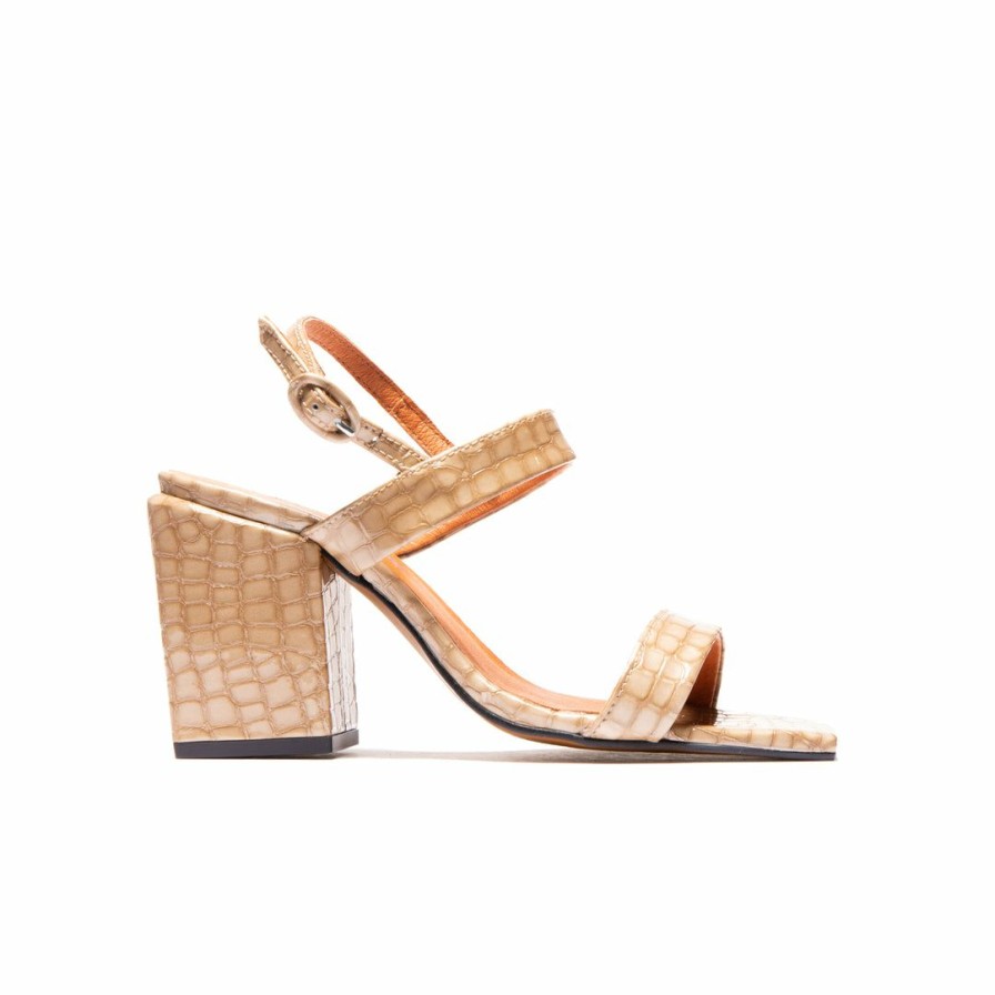 Women L'Intervalle | L'Intervalle Casablanca Beige Croco