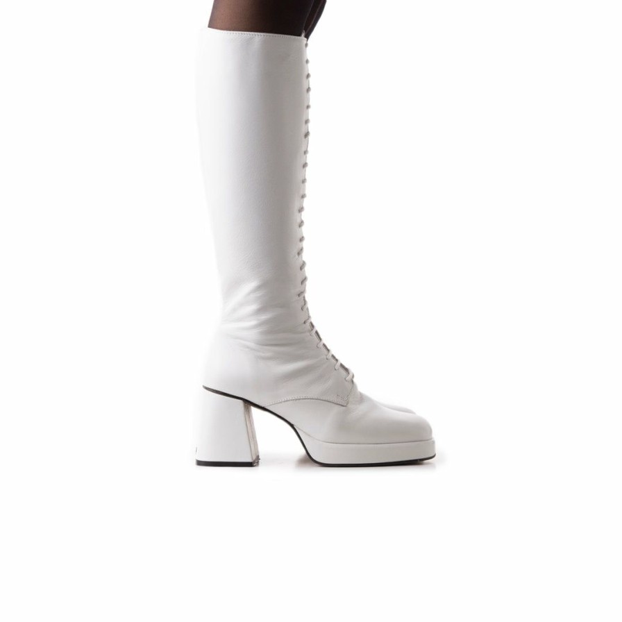 Women L'Intervalle | L'Intervalle Bayonne White Leather