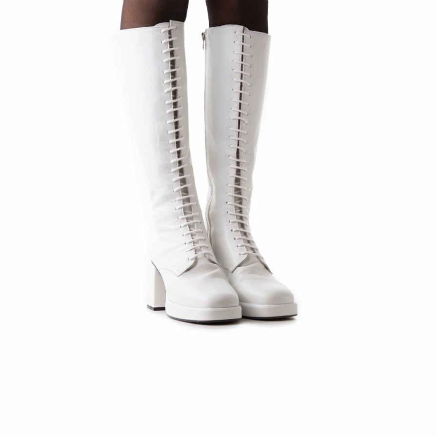 Women L'Intervalle | L'Intervalle Bayonne White Leather