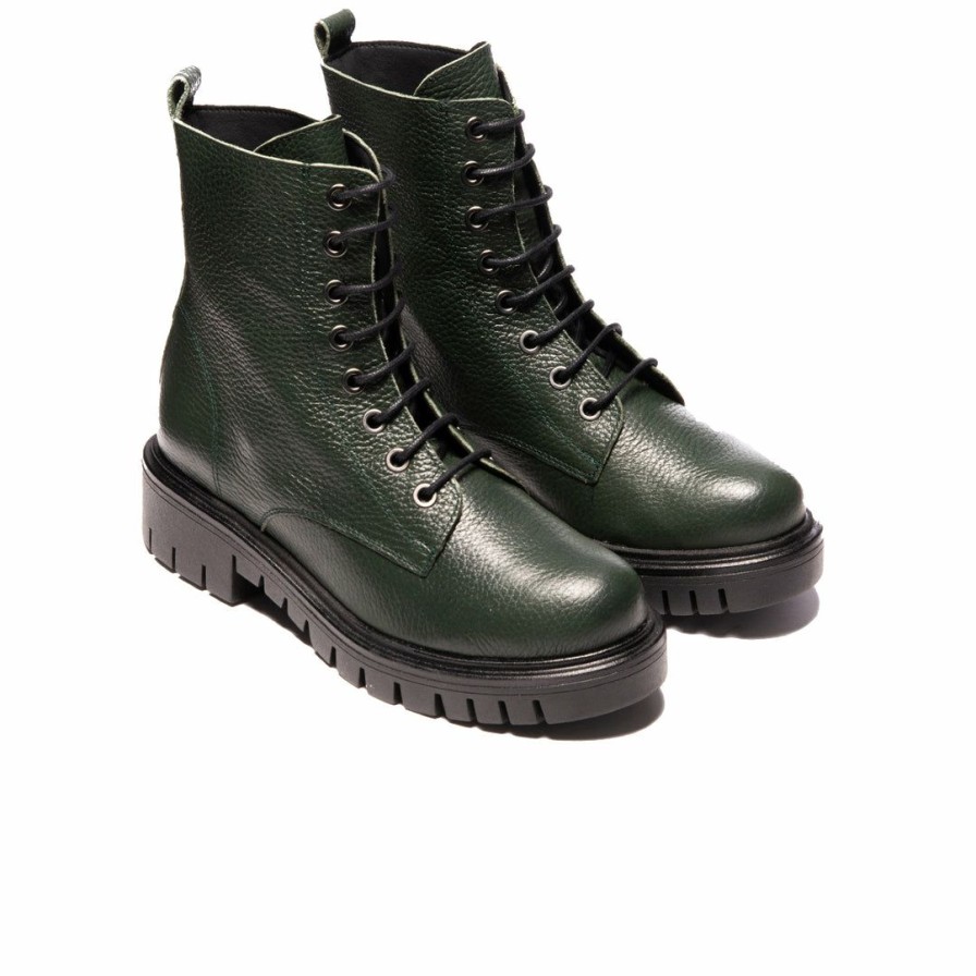 Women L'Intervalle | L'Intervalle Rocky Green Leather