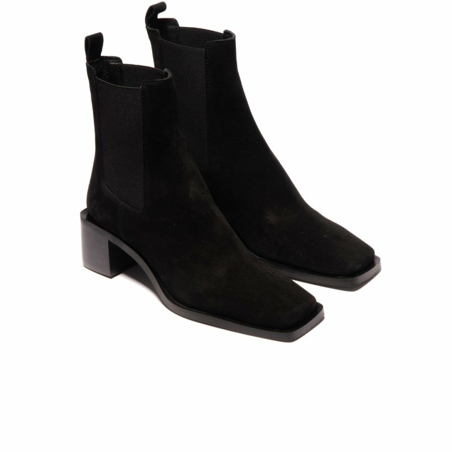 Women L'Intervalle | L'Intervalle Albans Black Suede