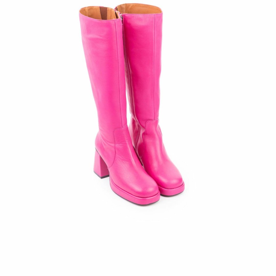 Women L'Intervalle | L'Intervalle Amiens Fuchsia Leather Fuschia Leather