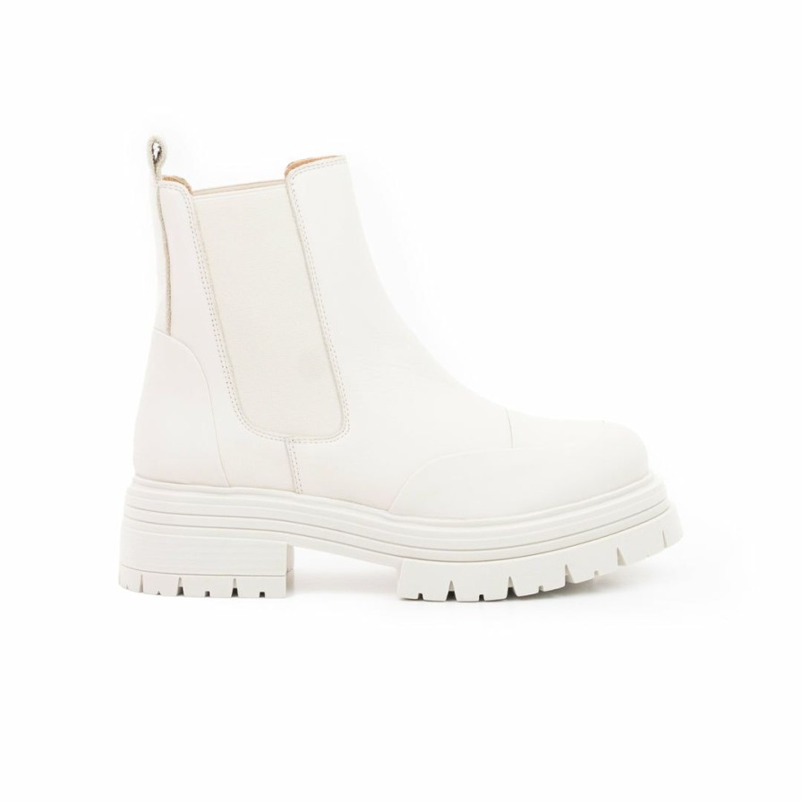 Women L'Intervalle | L'Intervalle Women Atlanta Off White Leather