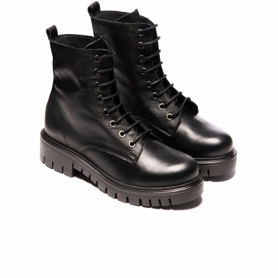 Women L'Intervalle | L'Intervalle Women Rocky Black Leather