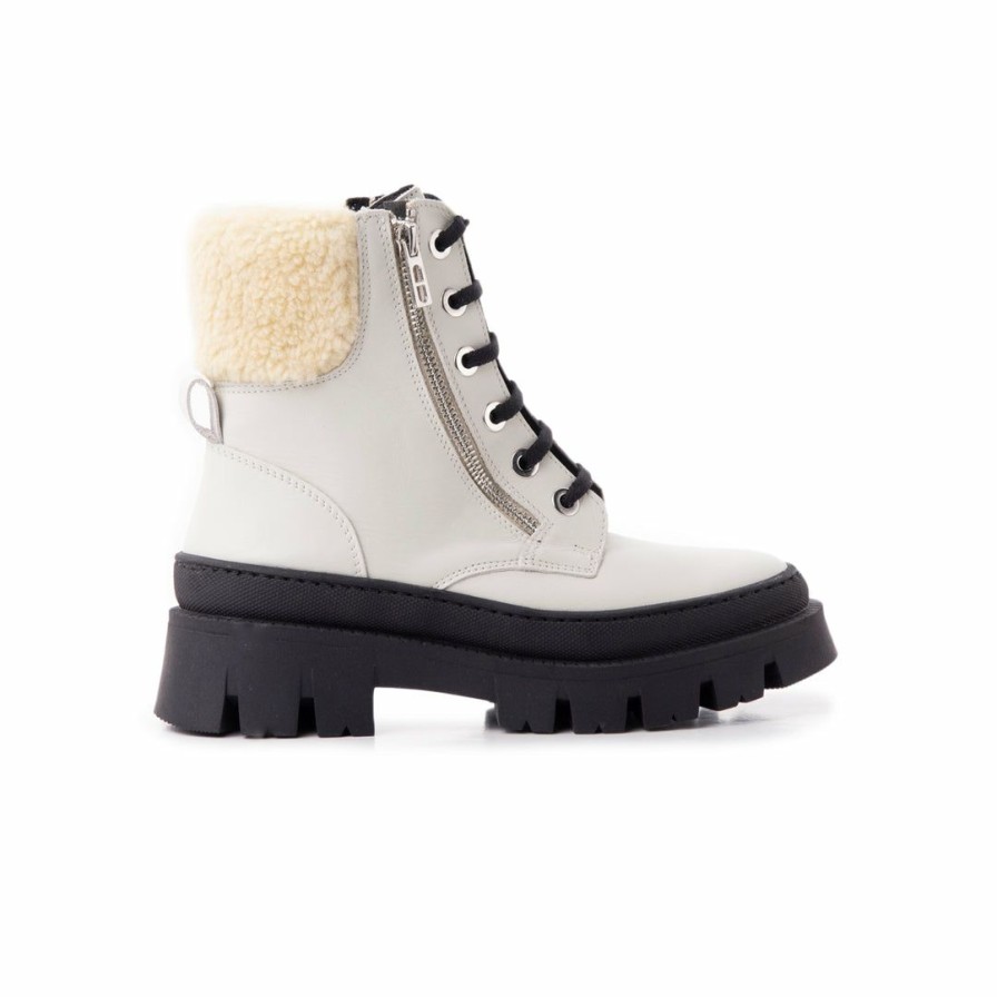 Women L'Intervalle | L'Intervalle Trieste Off White Leather