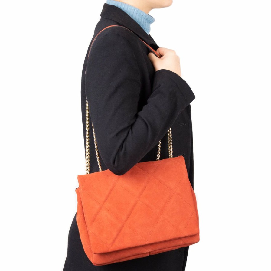 Bags L'Intervalle | L'Intervalle Monna Orange Suede Women Orange Suede/Suede Orange