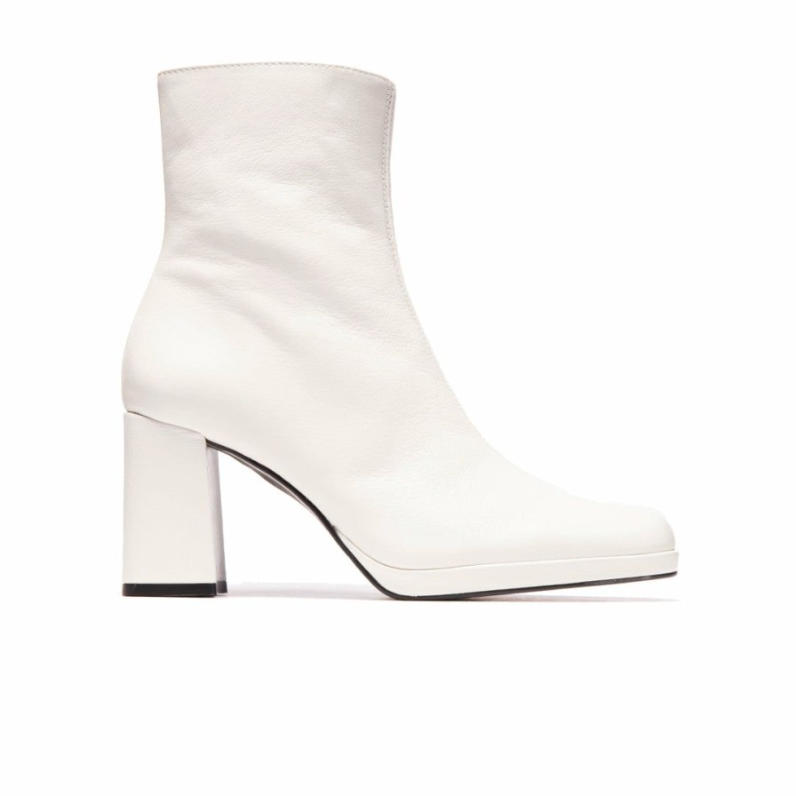 Women L'Intervalle | L'Intervalle Women Malpas White Leather