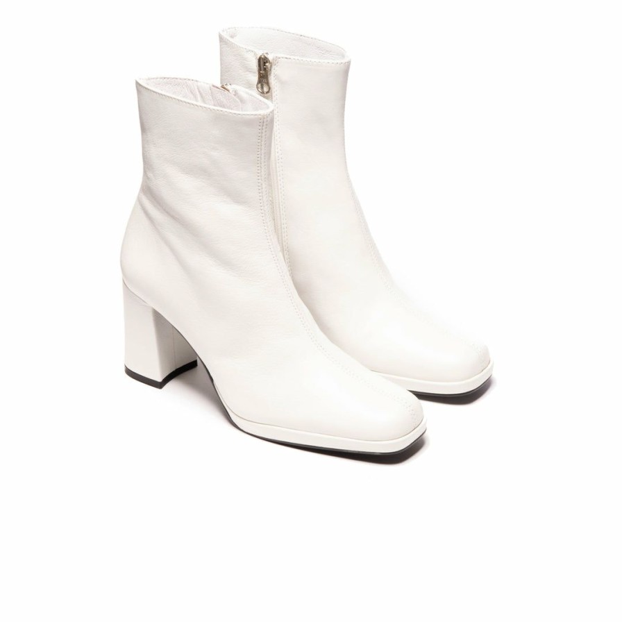 Women L'Intervalle | L'Intervalle Women Malpas White Leather