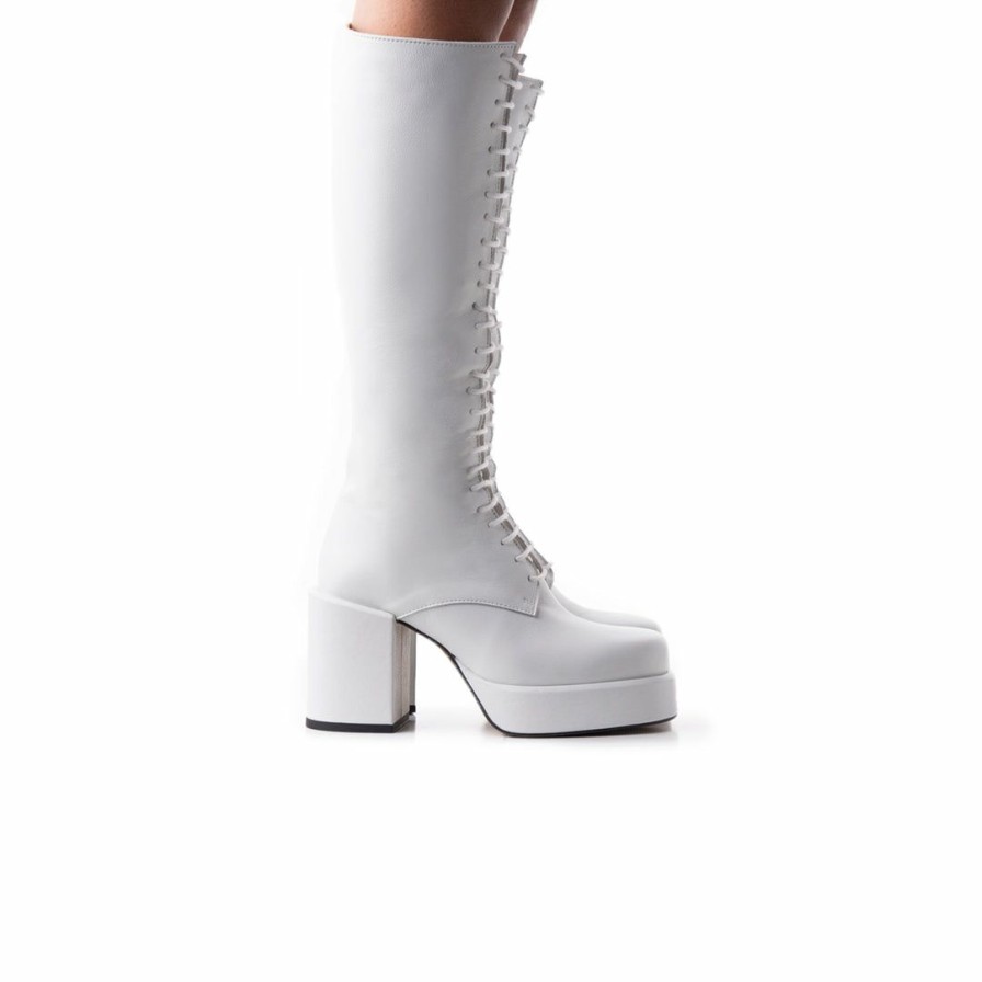 Women L'Intervalle | L'Intervalle Women Windfall White Leather