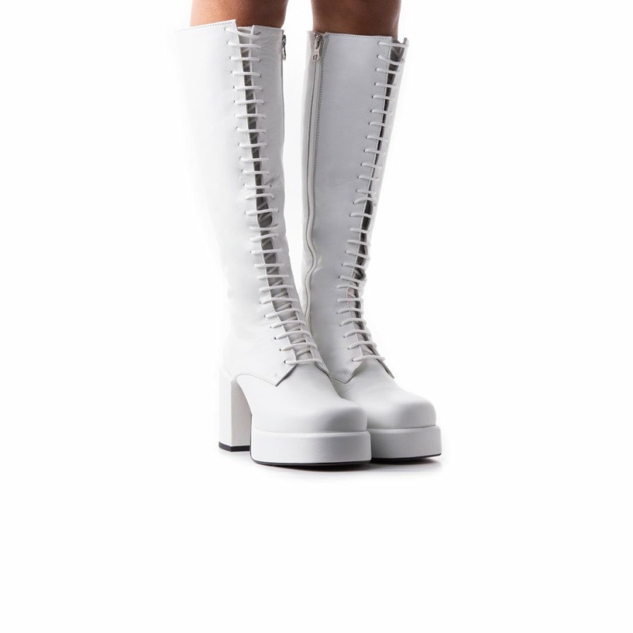 Women L'Intervalle | L'Intervalle Women Windfall White Leather