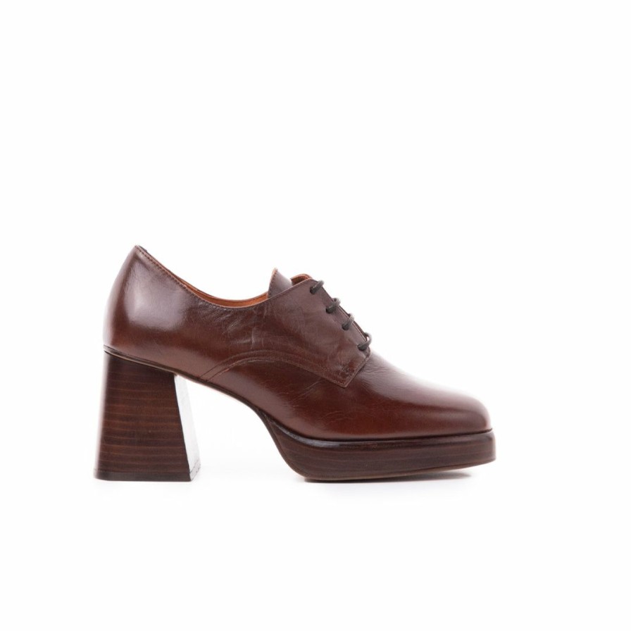 Women L'Intervalle | L'Intervalle Sevres Women Chestnut Leather