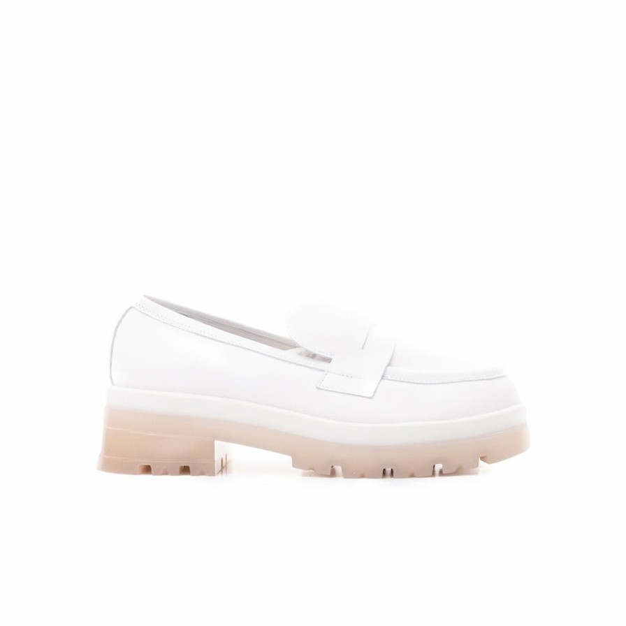 Women L'Intervalle | L'Intervalle Haboro White Leather