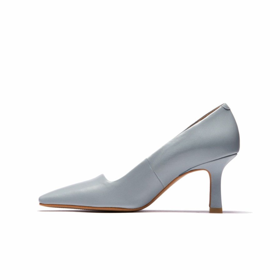 Women L'Intervalle | L'Intervalle Parissa Soft Blue Leather Women