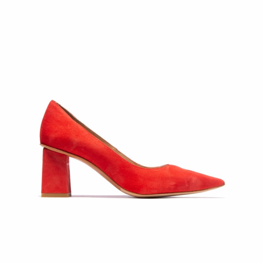 Women L'Intervalle | L'Intervalle Lariba Red Suede Women