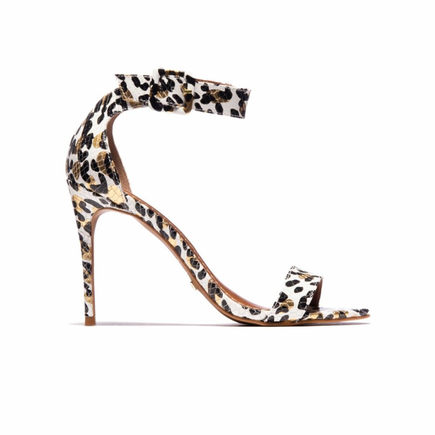 Women L'Intervalle | L'Intervalle Bibiana White Leopard Leather