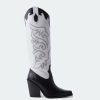 Women L'Intervalle | L'Intervalle Otis Women Black/ White Leather