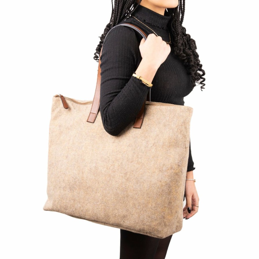 Bags L'Intervalle | L'Intervalle Women Medina Camel Fabric Camel Fabric/Chameau Tissu