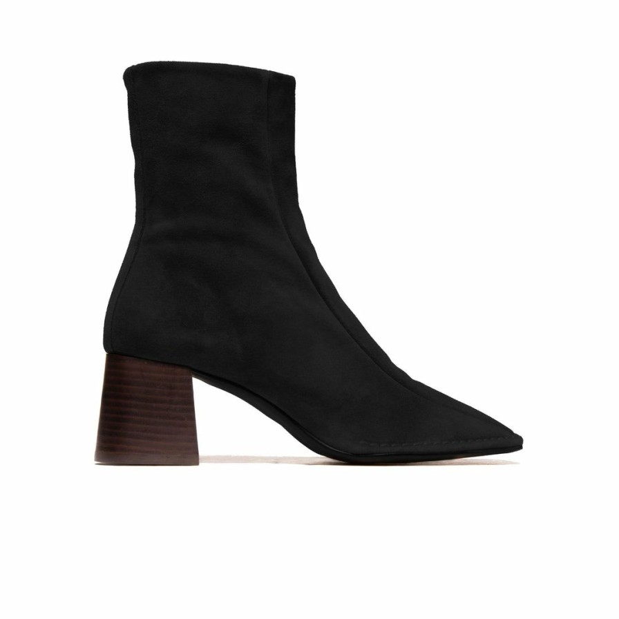 Women L'Intervalle | L'Intervalle Women Dublin Black Suede