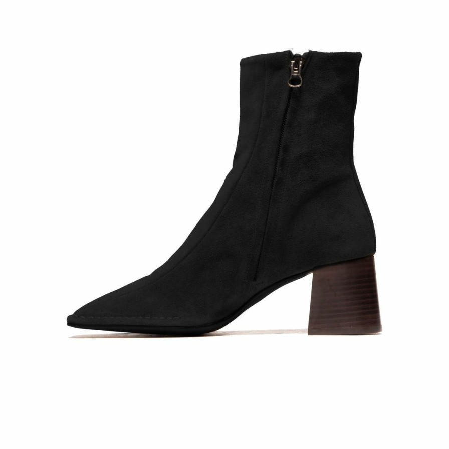 Women L'Intervalle | L'Intervalle Women Dublin Black Suede