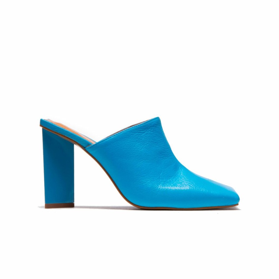 Women L'Intervalle | L'Intervalle Loutro Women Electric Blue Leather