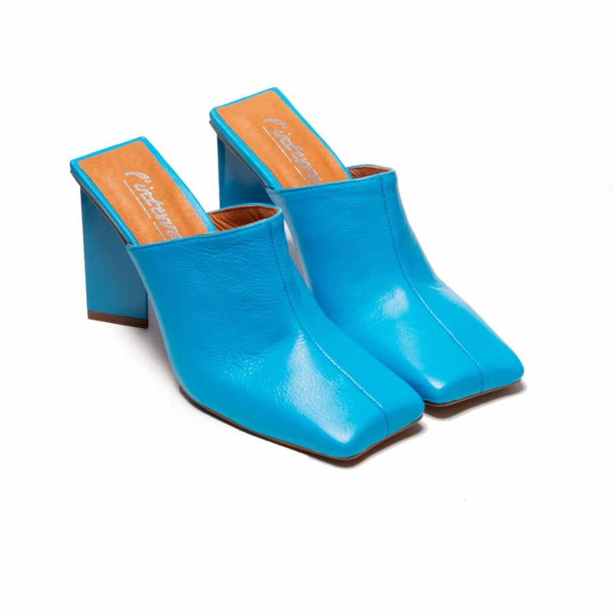 Women L'Intervalle | L'Intervalle Loutro Women Electric Blue Leather