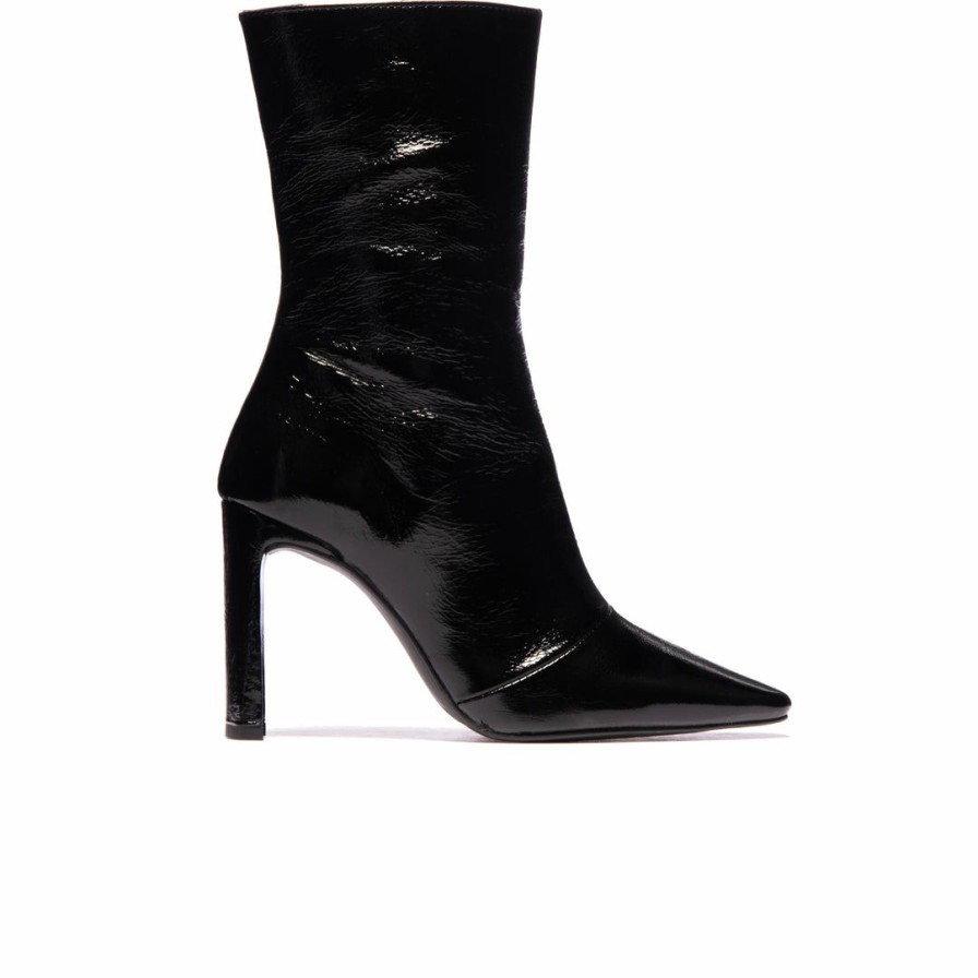 Women L'Intervalle | L'Intervalle Stavi Black Shiny Leather