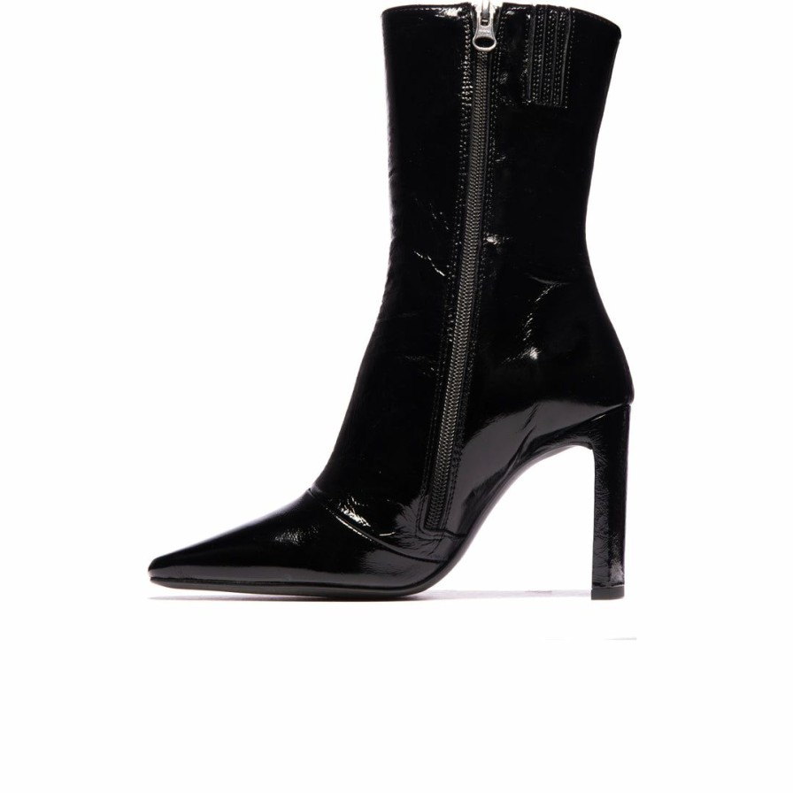 Women L'Intervalle | L'Intervalle Stavi Black Shiny Leather