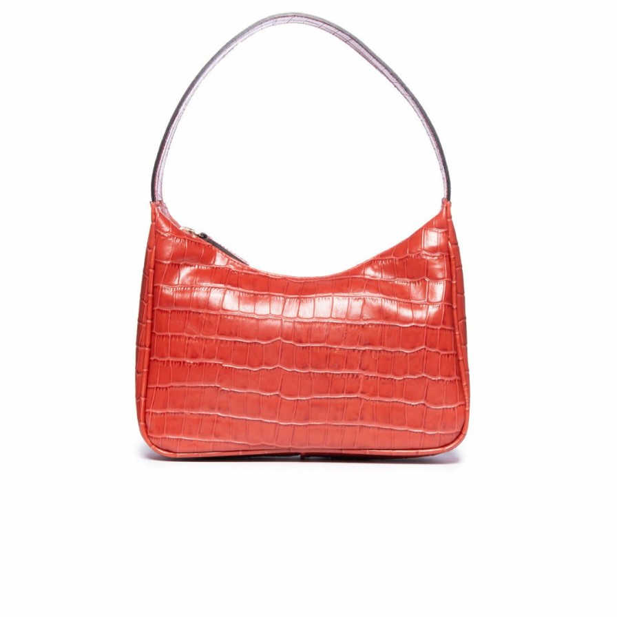 Bags L'Intervalle | L'Intervalle City Burnt Orange Croco