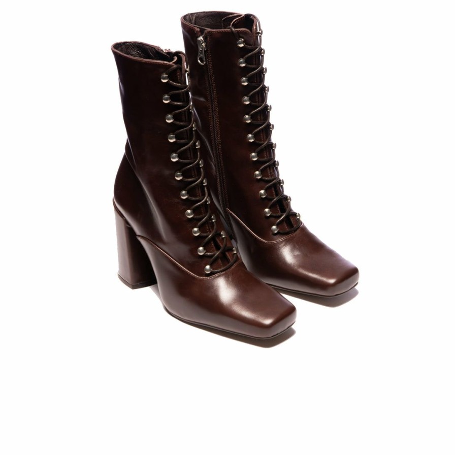 Women L'Intervalle | L'Intervalle Women Corsa Brown Leather