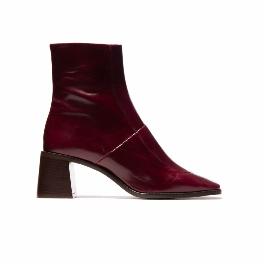 Women L'Intervalle | L'Intervalle Bendigo Bordeaux Leather Women Bordeau Leather